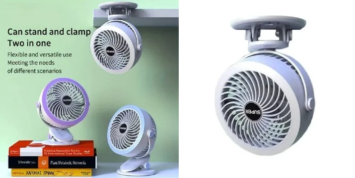  11,90€ για ένα Φορητό Ανεμιστήρα Πέντε Ταχυτήτων με Μανταλάκι Andowl - Λευκό-Πράσινο, με παραλαβή από την Idea Hellas και δυνατότητα πανελλαδικής αποστολής στο χώρo σας.Κωδ: 230.17600