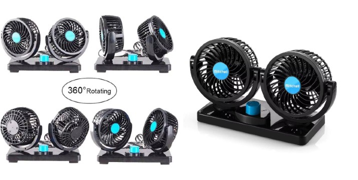 9,90€ για ένα Διπλό Ανεμιστήρα Αυτοκινήτου με Περιστροφή 360 μοιρών, με παραλαβή από την Idea Hellas και δυνατότητα πανελλαδικής αποστολής στο χώρo σας.Κωδ:.