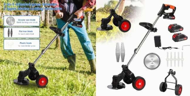  38,90€ για ένα Ασύρματο Ηλεκτρικό Χορτοκοπτικό Μπαταρίας 21V Με Ρόδες Andowl, με παραλαβή ή δυνατότητα πανελλαδικής αποστολής στο χώρο σας από το “Idea Hellas” στη Νέα Ιωνία.Κωδ: 230.19269